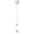LUCAS BASE 1R PENDANT GU10 Závěs svítidla, základna kov, bílá, pro žárovku 1x10W, GU10ES50, 230V, IP20, d=57mm, h=1600mm, krycí váleček SAMOSTATNĚ