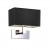 MARTENS wall 1x60W, E27 Nástěnné svítidlo, základna kov, povrch chrom, stínítko barva černá, pro žárovku 1x60W, E27, 230V, IP20, rozměry: d=280mm, l=265mm, stínítko l=160mm, h=180mm