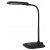 JONAK TL 6,5W DIM Stolní lampa, nastav. směr svícení, těleso plast a kov, černá, difuzor plast opál, LED 6,5W, 400lm, neutrální 4000K, dotyk stmívání, Ra80, 230V, IP20, rozměry 160x550x345mm.