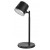 JANSKY TL+WL 6W, CCT, USB Stolní lampa nebo nástěnné svítidlo, těleso kov a plast černá, dif plast opál, LED 6W, 300lm, dotyk CCT přepín teplota teplá 3000K-denní 6500K, stmívání, napájení USB 3,7V baterie, IP20, 250x100mm.