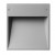 BOX Vestavné svítidlo do stěny, těleso hliník, povrch šedostříbrná, LED 5W, teplá 3000K, 500lm/cca 25W žár, Ra80, 230V, IP65, tř.2, 236x256x52mm, mont box SAMOST, svítí dolů