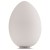 UOVO-LED Stolní lampa, základna kov, povrch lak bílá lesk, difuzor sklo opál, LED 1x6,5W, teplá 2700K, 680lm, stmívatelná, 230V, IP20, tř.3. rozměry d=180mm h=280mm