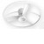 THORA Stropní ventilátor s osvětlením, základna kov, povrch bílá, difuzor plast opál, LED 50W, 3000lm, dálk. ovl. CCT teplá 2700K - denní 5000K, Ra80, 230V, IP20, tř.1, d=750mm, h=240mm