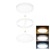 LED mini panel Stropní přisazené/podhledové svítidlo, kruhové, těleso plast bílá, difuzor plast opál, LED 12W, 1020lm, přepín. CCT  teplá 3000K-denní 6000K, vyzař úhel 160°, 230V, IP54, d=170mm, h=29mm.