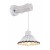Nástěnné svítidlo, těleso kov a dřevo světlé, stínítko keramika, povrch černá a bílá, pro žárovku 1x40W, E27, 230V, IP20, rozměry 170x320x260mm (ŠxVxH).