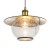 NEVIS Závěsné svítidlo, základna kov, povrch bronz antická, krycí sklo čiré s bublinami, pro žárovku 1x60W, E27, 230V, IP20, tř.1, rozměry d=300mm, vč závěsu l=1200mm lze zkrátit
