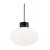 CLIO Venkovní závěs svítidla, těleso hliník, povrch černá, pro žárovku 1x60W, E27, 230V, IP44, tř.1, rozměry d=90mm, h=45mm, vč závěs kabelu l=1005mm, lze zkrátit, POUZE ZÁVĚS DIFUZOR SAMOSTATNĚ