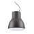 BREEZE SP1 Závěsné svítidlo, těleso kov, povrch tmavě šedá, vnitřní bílá, pro žárovku 1x60W, E27, 230V, IP20, tř.1, rozměry d=465mm, vč lankového závěsu l=2485mm, lze zkrátit