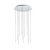 FILO Závěsné svítidlo, lustr, základna kov, povrch bílá, LED 19W, 2050lm, teplá 3000K, 230V, IP20, rozměry d=600mm, vč. závěs. kabelů l=1500mm, lze zkrátit.