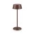 PURE Stolní venkovní lampa, těleso kov, povrch kávová, difuzor plast opál, LED 1,5W, 230lm, teplá 3000K, dotykové stmívání, nabíjení USB-C, výdrž cca 7 hodiny, IP54, rozměry d=115mm, h=320mm.