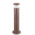 TORRE Sloupkové venkovní svítidlo, těleso hliník, povrch kávová, difuzor plast opál, pro žárovku 1x15W, E27, 230V, IP65, tř.1, rozměry d=180mm, h=800mm.