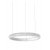 MIRACLE Závěsné svítidlo, základna kov, povrch bílá, difuzor plast s krystalovým efektem, LED 25W, 3300lm, teplá 3000K, 230V, IP20, tř.2, rozměry d=400mm, vč závěs lanka l=2180mm, lze zkrátit.
