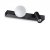 PING PONG Nástěnné svítidlo, nast. směr svícení, těleso kov, povrch černá, LED 6W, 600lm, teplá 3000K, 230V, IP20, tř.2, rozměry 216x95x90mm, vč vypínače na tělese.