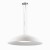 LENA Závěsné svítidlo, stropní krytka kov, povrch chrom, stínítko, horní sklo bílá, dolní sklo opál mat, pro žárovku 3x60W, E27, 230V, IP20, sklo d=740mm, h=290, vč lank závěsu l=1200mm, lze zkrát