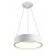AGUJERO Závěsné svítidlo, kov, bílá, dif plast opál, LED 30W, smart TUYA, Matter, Zigbee 3.0, dálk ovl. nebo tel CCT nast teplota teplá 2700K-denní 6500K, stmív. 230V, IP20, d=450mm, závěs lanko l=1200mm
