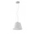 CONO Závěsné svítidlo, základna kov, stínítko sklo bílá mat, pro žárovku 1xE27, 230V, IP20, rozměry d=330mm, h=215mm, vč závěs kabelu l=1200mm, lze zkrátit.