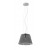 CONO Závěsné svítidlo, základna kov, stínítko sklo kouřové, pro žárovku 1xE27, 230V, IP20, rozměry d=330mm, h=215mm, vč závěs kabelu l=1200mm, lze zkrátit.