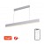 MILANO Závěsné svítidlo, kov, bílá, dif plast opál, LED 40W, 2824lm, smart TUYA, Matter, Zigbee 3.0, dálk ovl. (souč.) nebo tel.  CCT nast teplota teplá 2700K-denní 6500K, RGB, stmív. 230V, 1200x90x40mm
