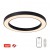 PASTEL SLIM Stropní svítidlo, těleso kov, černá, dif plast opál, LED 66W, smart TUYA, Matter, Zigbee 3.0, dálk ovl. (souč) nebo mob. tel. CCT nast teplá 2700K-denní 6500K, stmív 230V, d=950mm, h=70mm