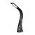LEATHER W, USB 5V Stolní lampa, těleso plast, imitace kůže černá, LED 7W, 200lm, denní 5000K-6000K, dotyk.vypínač,, stmív. STEP, display čas, kalenář, teploměr, lze vypnout, napájení USB 5V, IP20, 90x65x400mm,