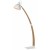 CURF Stojací lampa, základna kov bílá mat, těleso dřevo, stínítko kov bílá mat, pro žárovku 1x60W, E27, 230V, IP20, tř.1. rozměry 325x900x1430mm, vypínač na kabelu