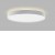 TORO Stropní svítidlo, hliník, bílá, dif plast opál, LED 32W+8W, 3000lm, nast teplota CCT  teplá 3000K- neutrální 4000K, Ra90, 230V, IP20, rozměry d=400mm, h=85mm, svítí nahoru/dolů