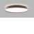 TORO Stropní svítidlo, hliník, povrch kávová, dif plast opál, LED 32W+8W, 3000lm, přepín teplota CCT  teplá 3000K- neutrální 4000K, Ra90, 230V, IP20, rozměry d=400mm, h=85mm, svítí nahoru/dolů