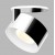 KLIP LED 11W Stropní podhledové bodové svítidlo vyzař úhel 30°, nastavitelný sklon svícení 90°, hliník, povrch bílá/chrom, LED 11W, 770lm, teplá 3000K, Ra80, 230V, IP20, rozměry d=77mm, h=77mm