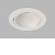 ZERO Stropní podhledové bodové svítidlo, výklopné +-30°, těleso plast bílá, LED 8W, 880lm, CCT nast. teplota teplá 3000K-neutr 4000K, Ra90, stmív. TRIAC, 230V, IP54, rozměry d=106mm, h=84mm.