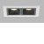 LINEAR 4W Vestavné zápustné svítidlo, těleso hliník, povrch bílá, difuzor plast, LED 2x4W, 385lm, teplá 3000K, Ra80, 230V, IP20, rozměry 75mm x 45mm