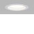 GAMA Stropní podhledové svítidlo, hliník, bílá, difuzor plast, LED 15W, 1650lm, přep. teplota CCT teplá 3000K-neutrální 4000K, vyzař. úhel 100°, Ra80, 230V, IP54, rozměry d=176mm, h=53mm.