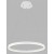 CIRCLE 60 P-Z, W Závěsné svítidlo, těleso hliník, bílá, dif plast opál PMMA, LED 42W, 3740lm, nast. teplota CCT teplá 3000K-neutrální 4000K, stmív. Casambi, 230V, IP20, tř.1, d=600mm, vč závěs lanka l=2500mm, lze zkr.