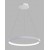 CIRO Závěsné svítidlo, hliník, bílá, dif. plast opál, LED 40W, 2800lm, TW nast.teplota CCT teplá 3000K-neutrální 4000K, stmív. Casambi, 230V, IP20, tř.1, rozměry d=600mm, vč závěs lank l=2500mm, lze zkr.