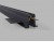 MAG IN TRACK Podhledová, bezrámečková lišta pro magnetický systém, materiál hliník, povrch černá, stmívání DALI, 48V, rozměry 57x53mm, l=2000mm.