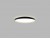 MOON 60, BG Stropní svítidlo, hliník, černá/zlatá, difuzor plast opál, LED 60W, 4200lm, TW nastavitelná teplota CCT teplá 3000K-neutrální 4000K, Ra90, stmív Casambi, 230V, IP20, d=600mm, h=70mm