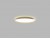MOON 60, G Stropní svítidlo, hliník, zlatá, difuzor plast opál, LED 60W, 4200lm, TW nastavitelná teplota CCT teplá 3000K-neutrální 4000K, Ra90, stmív Casambi, 230V, IP20, d=600mm, h=70mm
