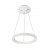 MEROPE Závěsné svítidlo, hliník, povrch bílá, difuzor plast opál, LED 30W, přepín. CCT teplá 3000K-neutrální 4000K, stmív TRIAC, Ra80, 230V, IP20, rozměry d=380mm, vč závěs lanka l=1800mm, lze zkrátit