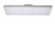 DRACONIS Stropní svítidlo, těleso hliník, povrch šedostříbrná, difuzor plast, LED přepín 45-72W, 8215lm, přepín CCT teplá 2700K-neutrální 4000K, vyzař úhel 60°, Ra80, 230V, IP20, rozměry 577x71x188mm