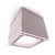 MOB II Přisazené stropní venkovní svítidlo, materiál hliník, povrch bílá, difuzor plast opál, pro LED 1x9W, GX53, 230V, IP54, tř.1, rozměry 108x108x100mm