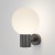 ALDA WL 1x60W, E27, IP54 Nástěnné venkovní svítidlo, těleso kov, povrch černá, difuzor plast opál, pro žárovku 1x60W, E27, 230V, IP54, tř.1, rozměry d=200mm, h=280mm