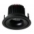 GIO Stropní, podhledové svítidlo, těleso hliník, povrch černá, LED 1x10W, teplá 3000K, 800lm, 230V, IP20, rozměry d=105mm h=74mm