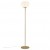 Alton Stojací lampa těleso kov, povrch mosaz, sklo opál, pro žárovku 1x25W, E27, 230V, IP20, rozměry h=1600mm, sklo d=276mm, včetně vypínače na kabelu
