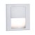 Tsaro FOLLOWER Vestavné svítidlo do stěny, SLAVE, materiál plast, šedostříbrná, LED 1W, teplá 2700K, 80lm, 230V, IP20, tř.2, 80x80x35mm, svítí dolů, montáž do KU68