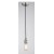 CLEAN Závěsný kabel s objímkou, materiál kov, povrch chrom broušené, pro žárovku 1x40W, E27, 230V, IP20, rozměry l=2500mm, lze zkrátit.