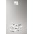 NEST Závěsné svítidlo, těleso hliník, povrch chrom lesk, difuzor plast opál, LED 70W, 5600lm, teplá 3000K, 230V, stmívatelné, IP20, rozměry d=470mm, h=470mm, vč závěs kabelu l=1500mm, lze zkrátit.