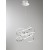 NEST Závěsné svítidlo, těleso hliník, povrch chrom lesk, difuzor plast opál, LED 100W, 8000lm, teplá 3000K, 230V, stmívatelné, IP20, rozměry d=600mm, h=420mm, vč závěs kabelu l=1500mm, lze zkrátit.