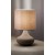 PAUL Stolní lampa, těleso kov, povrch písková šedá, stínítiko textil šedá, pro žárovku 1x40W, E27, 230V, IP20, rozměry d=200mm, h=335mm.