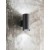QUARONDO Nástěnné venkovní svítidllo, materiál kov, povrch černá grafit, pro žárovku 2x35W, GU10, 230V, IP65, tř.1, rozměry d=65mm, h=165mm, svítí nahoru/dolů.