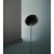 OPHELIA Stojací lampa, nastavitelný směr svícení, těleso kov, povrch černá mat, difuzor plast opál, LED 24W, 1900lm, teplá 3000K, stmívatelné, 230V, IP20, rozměry d=280mm, h=1830mm, vč vypínače na tělese.