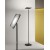 RADAR Stojací lampa, nastavitelný směr svícení, těleso kov, povrch černá mat, difuzor plast opál, LED 30W, 2100lm, teplá 3000K, stmívatelné, 230V, IP20, rozměry 270x270mm, h=1830mm, vč vypínače na tělese.